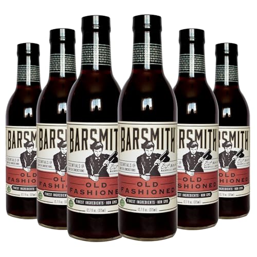 Barsmith Old Fashioned Mix - Classic Whiskey Drink Mixer w/Sweetness,