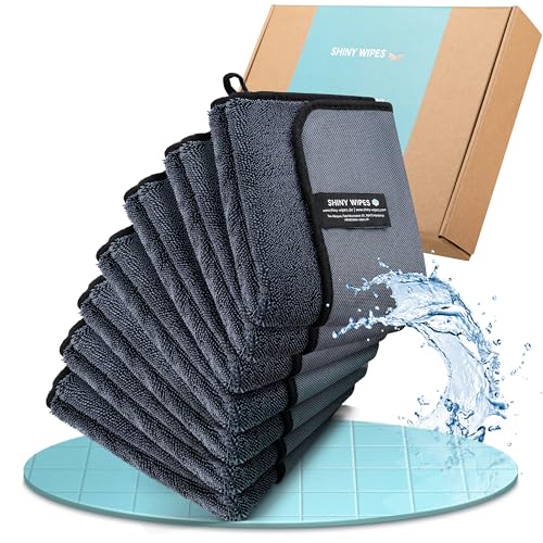 Shiny Bath XL Drying Towel - Ultra Absorbent, Streak-Free Microfiber, 7 Pack