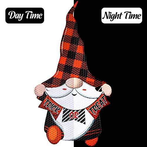 30PCS Halloween Car Refrigerator Decorations - Reflective Pumpkin Gnome Magnet Accessories Set Trunk/Trick or Treat Decor