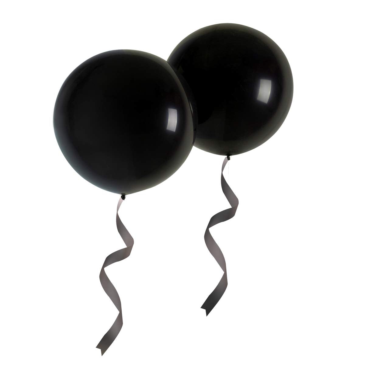 OUPKING 24 Inch Giant Round Balloons 10 Packs Black Latex Balloons for Photo Shoot Wedding Baby Shower Birthday Party Decorations