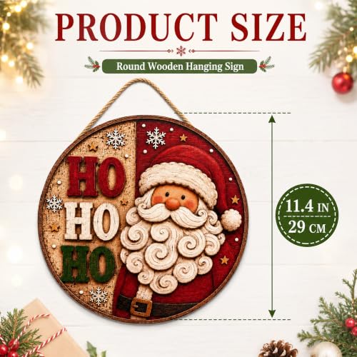 Christmas Decorations - Santa Claus HO Welcome Sign for Front Door