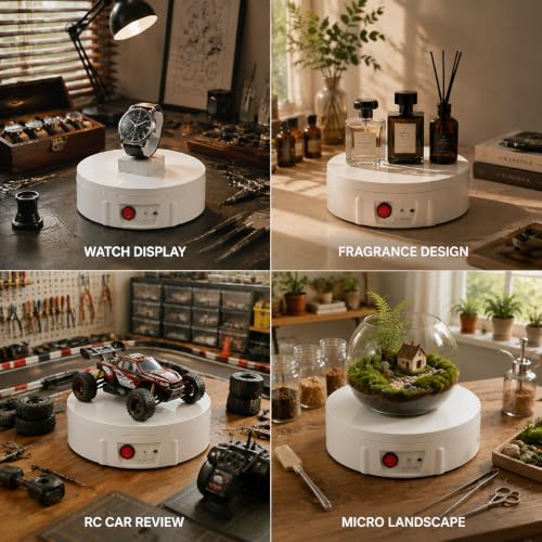 Motorized Rotating Display Stand 330Lbs Load 360° Video & Product Show