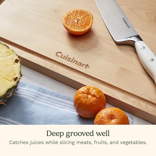 Cuisinart 17-inch Maple Wood Reversible Cutting & Serving Board CWB-17M