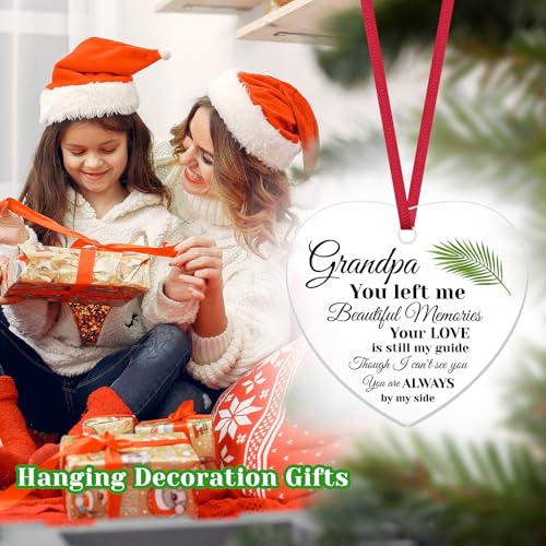 Grandfather Memorial Acrylic Ornament - Sympathy Gift for Loss of Grandpa