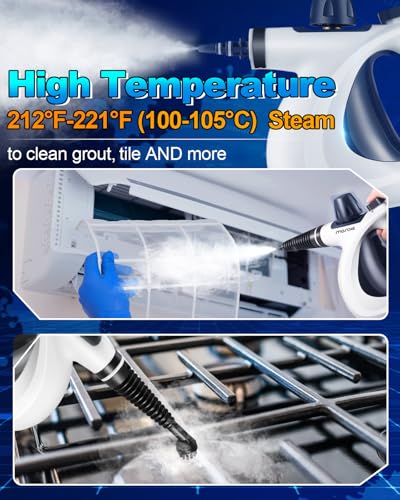 Handheld Steam Cleaner with 11 Accessories - Powerful, Chemical-Free Home & Car Cleaning