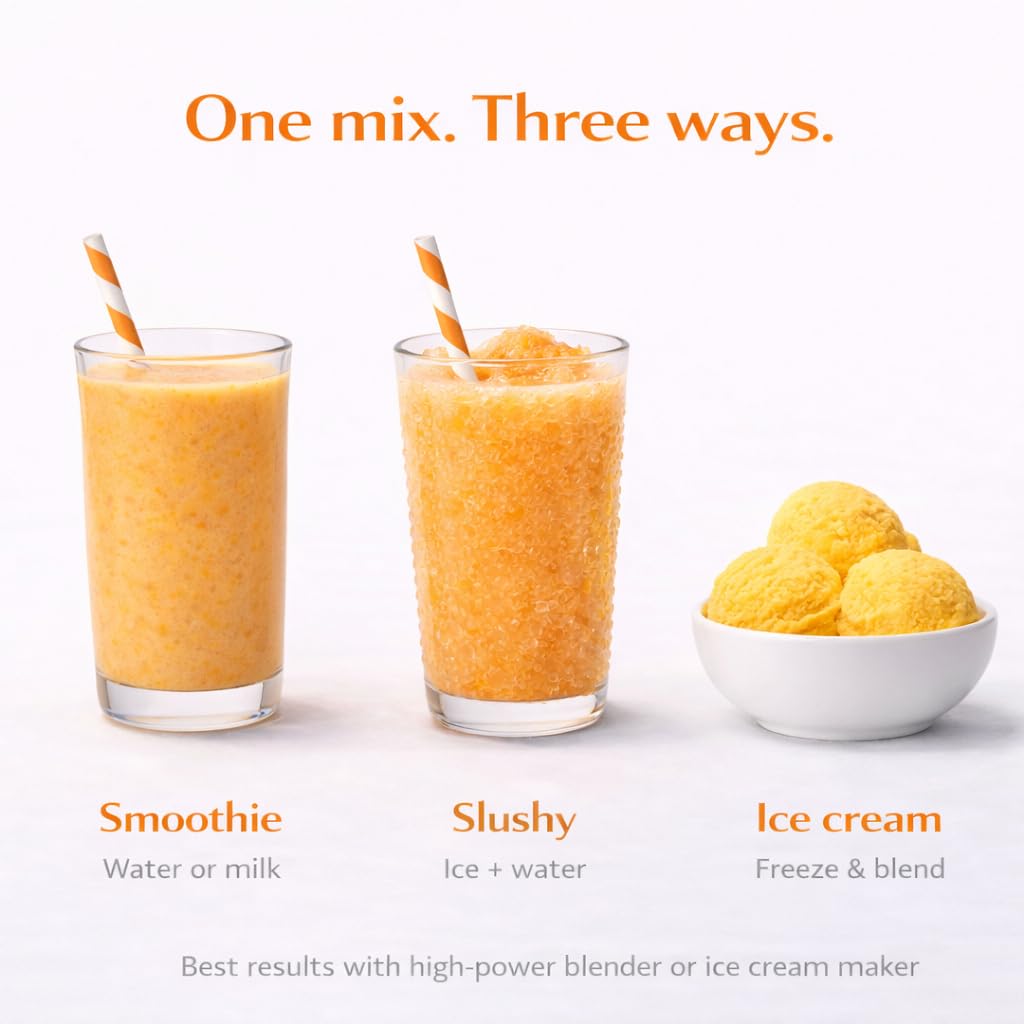 Tropical Smoothie Powder - Freeze-Dried Tropical Fruit Blend, No Added Sugar, Vegan, 10 Servings