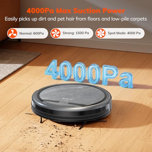 ILIFE V5s Max Robot Vacuum Gray 4000Pa Strong Suction Gyro Navigation