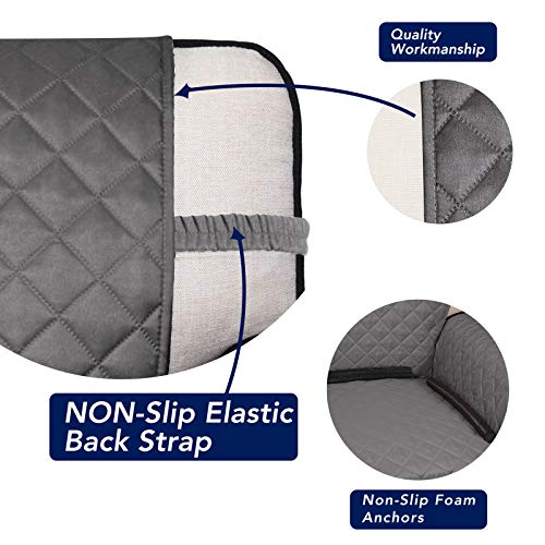 PureFit XX-Large Reversible Quilted Dog Sofa Cover 88" Gray Light Gray