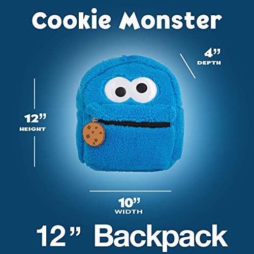 Sesame Street Cookie Monster Mini Backpack for Toddlers Boys Girls School Travel