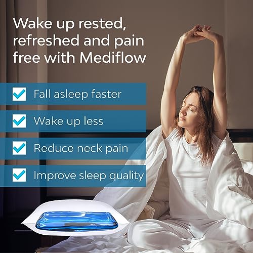 Adjustable Water Pillow for Neck Pain Relief - Single Pack, Side & Back Sleepers