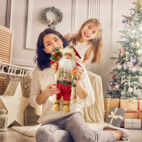Eforcase Red 45cm Santa Claus Christmas Decoration Standing Figurine