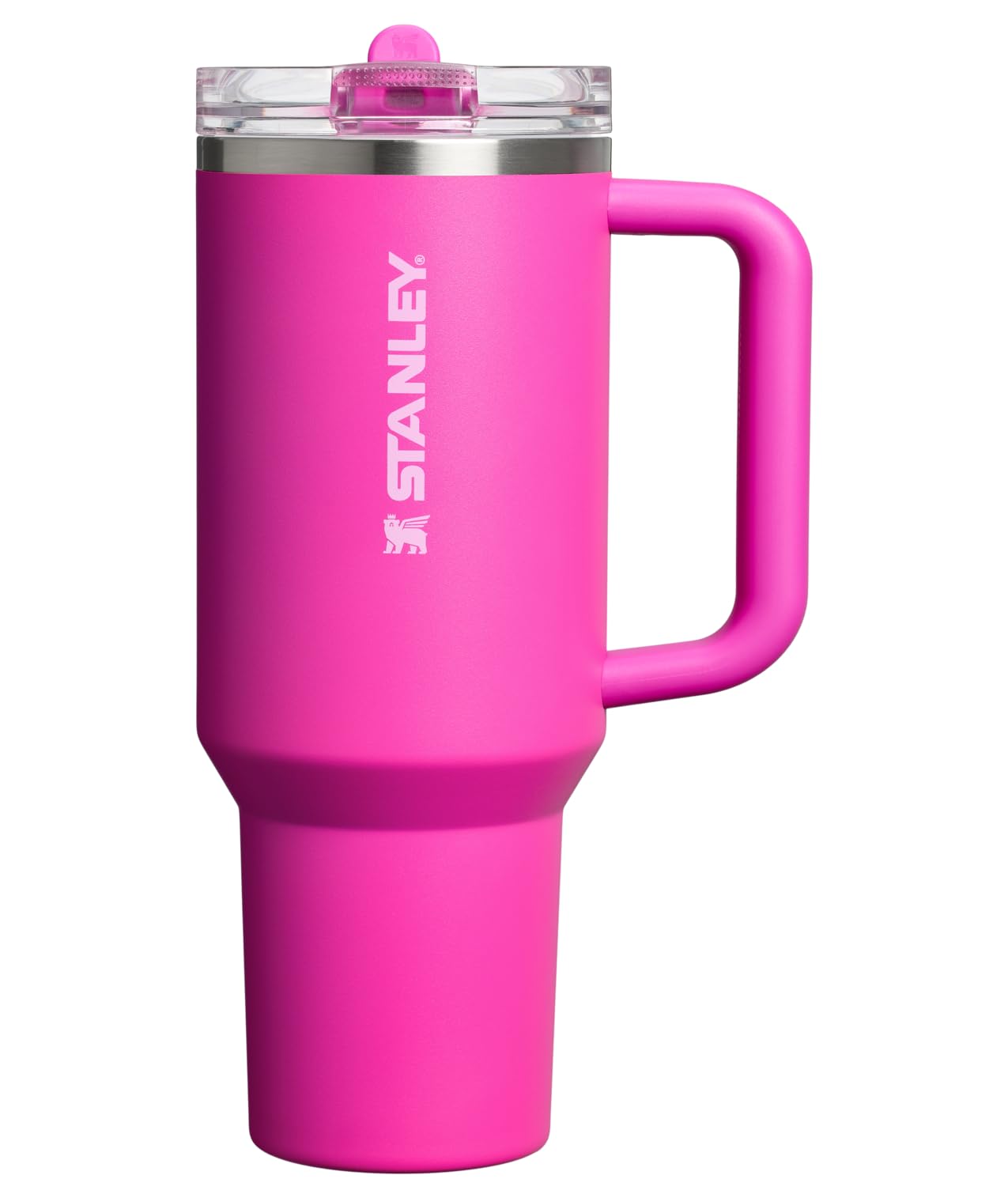 STANLEY Quencher ProTour Flip Straw Tumbler with Leakproof Lid 40 oz | Built-in Straw and Handle | Cup Holder Compatible for Travel | insulated Stainless Steel Cup | BPA-Free | Violet Blossom