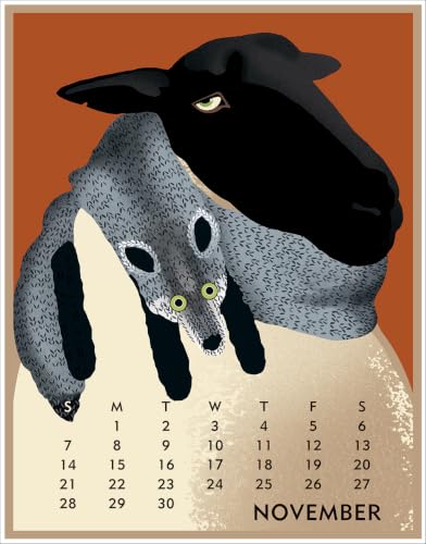 Art Calendar Posters Set - Inspirational Artwork by Johanna & Linnea Riley, 11 x 14 Inches