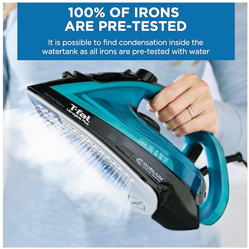 T-Fal Ultraglide Steam Iron with Durilium Soleplate, Precision Tip, Auto-Off, 1800W