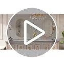 20x28 Inch Black Oval Bathroom Mirror - Wall Mount Wall Mirror with Frame - Modern Vanity & Wall Decor