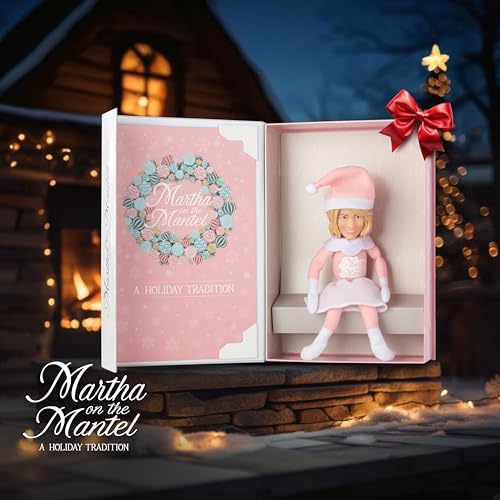 Martha Stewart Martha on a Mantle 12in Plush Figurine - Pink (One Size)