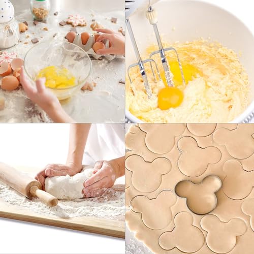 Mouse-Shaped Cookie Cutters 5-Pack Stainless Steel, 2.12"–3.86" (MrCookie) – Variation: Mouse