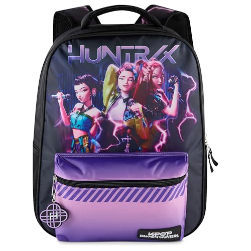 Huntrix 16” K-Pop Demon Hunters Backpack for Girls - Large, Rumi & Friends