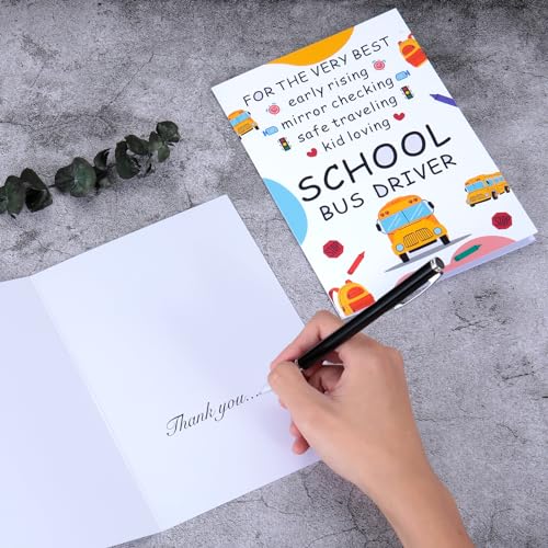 Fanice EOS School Bus Driver Appreciation Card – Thank You Card for Women Men