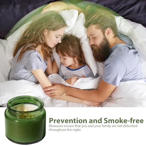 Veiuwa 12-Pack Green Citronella Candles 4oz Outdoor Reusable Tins, Long Burn for Patio Garden Camping
