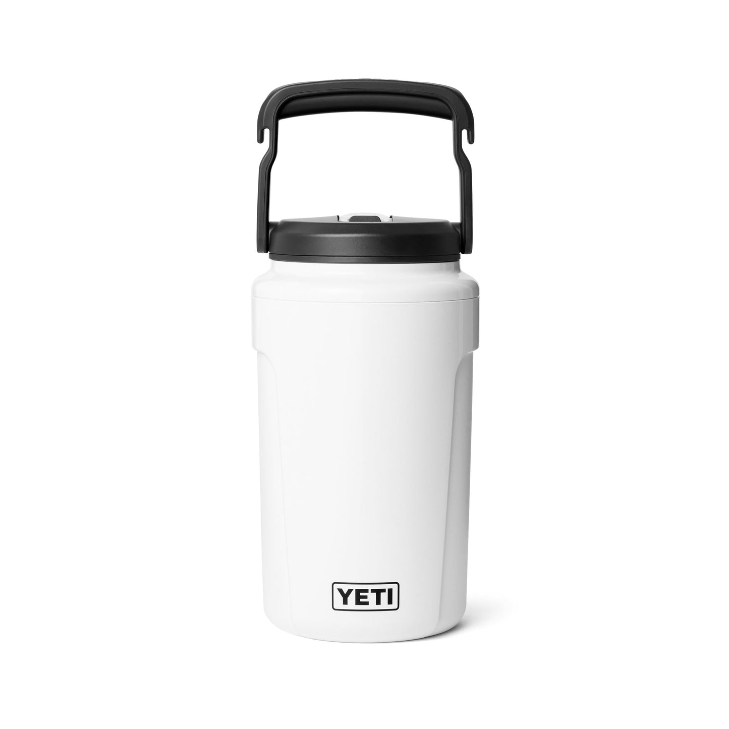 YETI Silo Half Gallon Insulated Straw Cap Water Jug – Leakproof, Lightweight Sports Bottle with Fence Hook Handle – Keeps Drinks Ice-Cold – Ideal for Gym, Sports & Tournaments, White