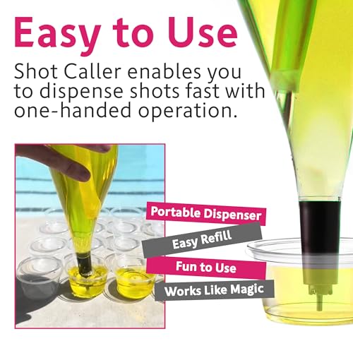 Jello Shot Maker with Spring Tip Dispenser - 20oz Capacity, No-Mess Batch Tool