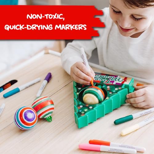 Treemendous Christmas Ornament Decorating Kit & 6 Pack of Ornaments – DIY Holiday Tree Decorations