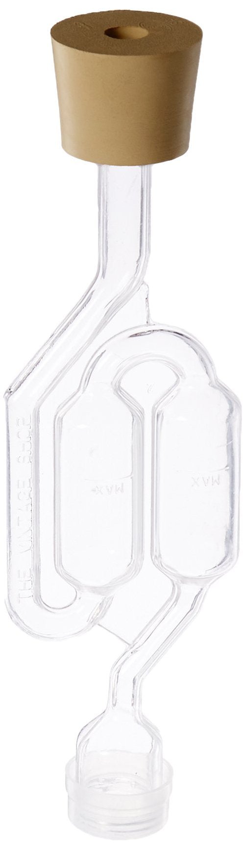 Fastrack Airlocks for Fermenting (Set of 3) | Bubble Airlock for Wine Making and Beer Making | BPA-Free S-Shaped | Used for Brewing Wine, Beer, Pickles & More | Transparent