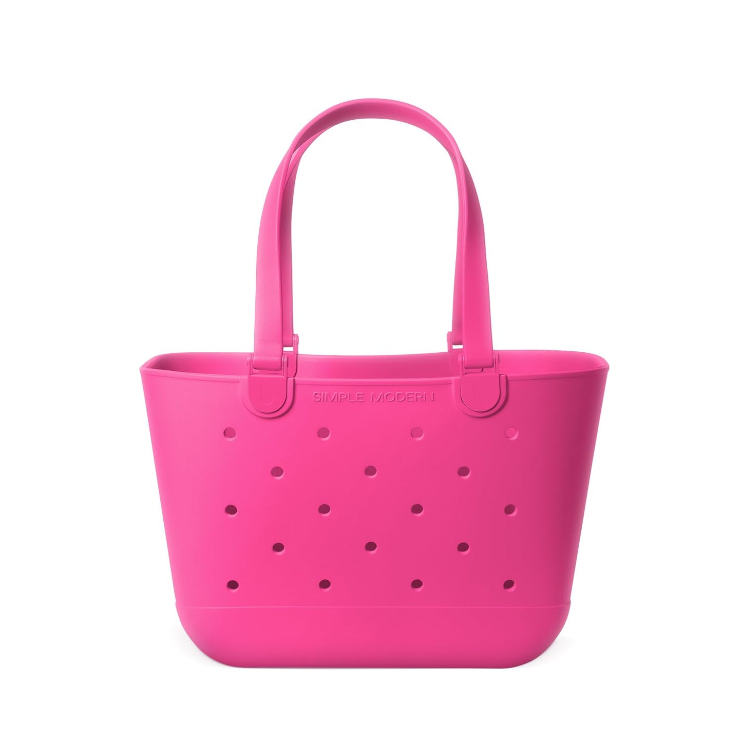Simple Modern Large Beach Bag | Waterproof Getaway Rubber Tote with Zipper Pocket for Travel, Pool, Boat, Groceries, Sports | Malibu