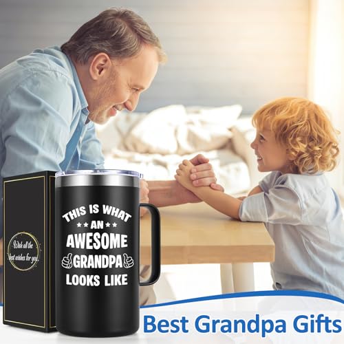 Lifecapido Grandpa Gifts, This is What an Awesome Looks Like 20oz