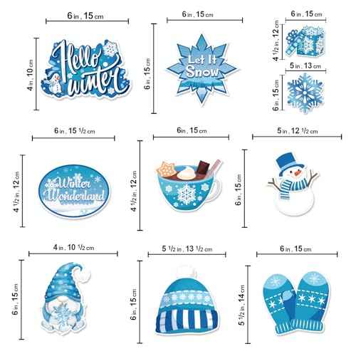 40 Pcs Winter Party Decorations, NO-DIY Winter Wonderland Party Decorations Hanging Swirls, Winter Decorations Whirls Glitter Foil Ceiling Swirls Streams for winter Party