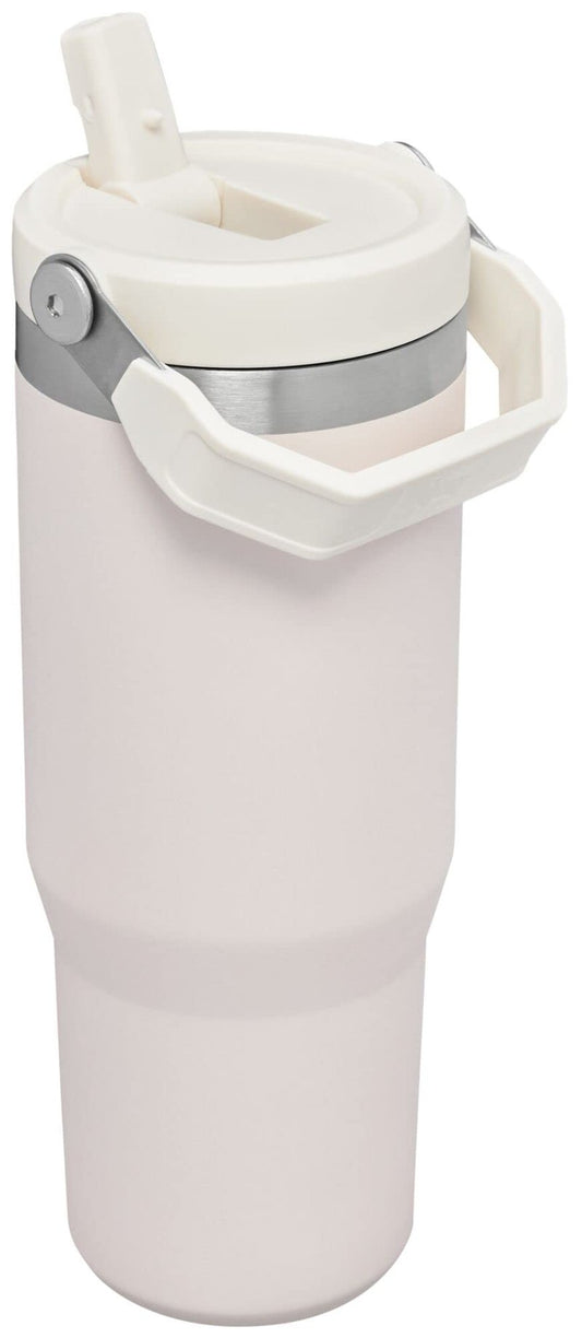 STANLEY IceFlow Flip Straw Tumbler with Handle 30 oz | Twist On Lid and Flip Up Straw | Leak Resistant Water Bottle | Insulated Stainless Steel |BPA-Free | Rose Quartz, Pack of 4