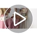 Montessori Toddler Wall Mirror with Hooks & Shelf - Child Safe Nursery Mirror