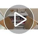 Tltaroni White Bathroom Storage Cabinet - Tall Freestanding with 4 Fluted Doors & Adjustable Shelves, Modern Wooden Design