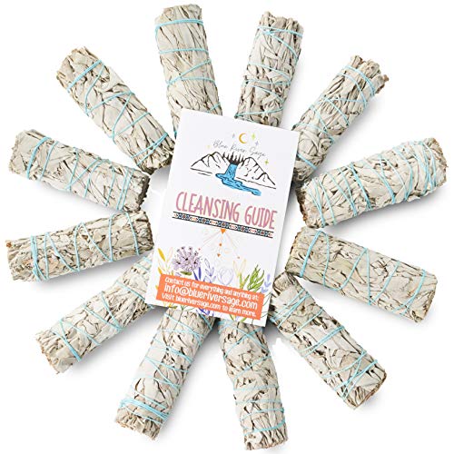 White Sage Smudge Sticks - 4 Inch Bundles, 20 Pack - Sustainably Sourced
