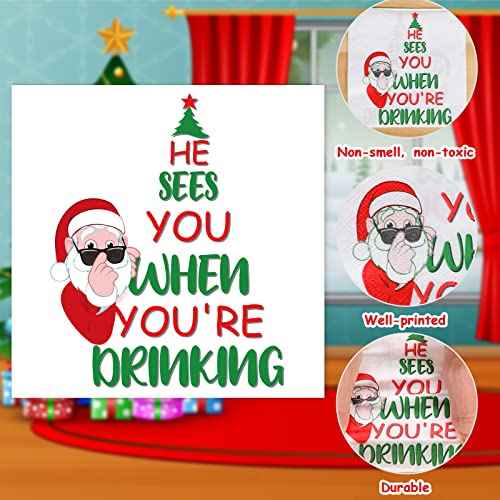 100pcs Funny Christmas Napkins Supplies Disposable Paper Drinks Napkins Decorations for Xmas Holiday Birthday Party Dinner Table Decor