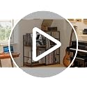 ThreeHio Record Player Stand with Vinyl Storage - Standard Edition, Holds 300+ Albums
