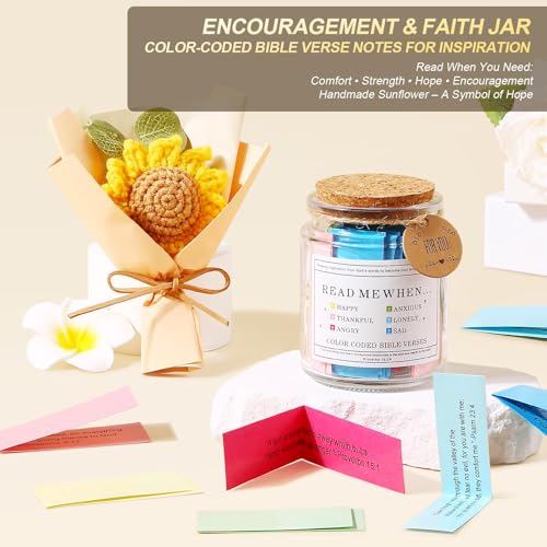 Get Well Soon Gift Basket for Women - Self Care & Recovery Gift Set with Blanket, Candle, Mug, Bible Verse Jar