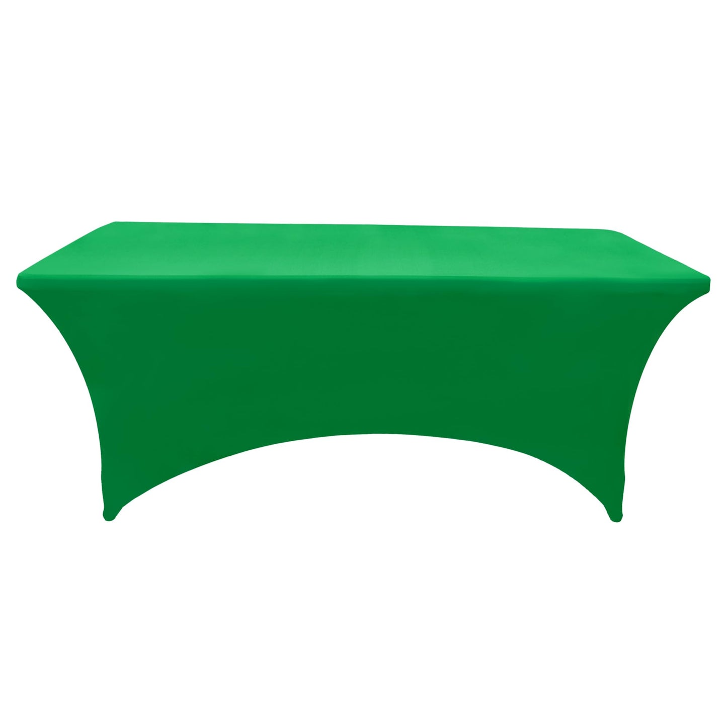 ZarzaaSik 2-Pack 8ft Spandex Table Covers for Rectangle Folding Tables - Washable Elastic Tablecloth - Ultimate Fitted Table Protector for Birthday Parties, Trade Shows, Banquet