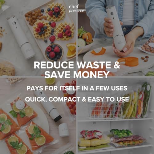 Reusable Vacuum Sealer Bags - 30 BPA-Free Food Storage Sets with Small & Medium Sizes - Odor & Leak Resistant