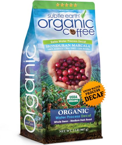 Cafe Don Pablo Organic Decaf Coffee Medium Dark Roast 2LB - Swiss Water Process, Low Acid, Whole Beans