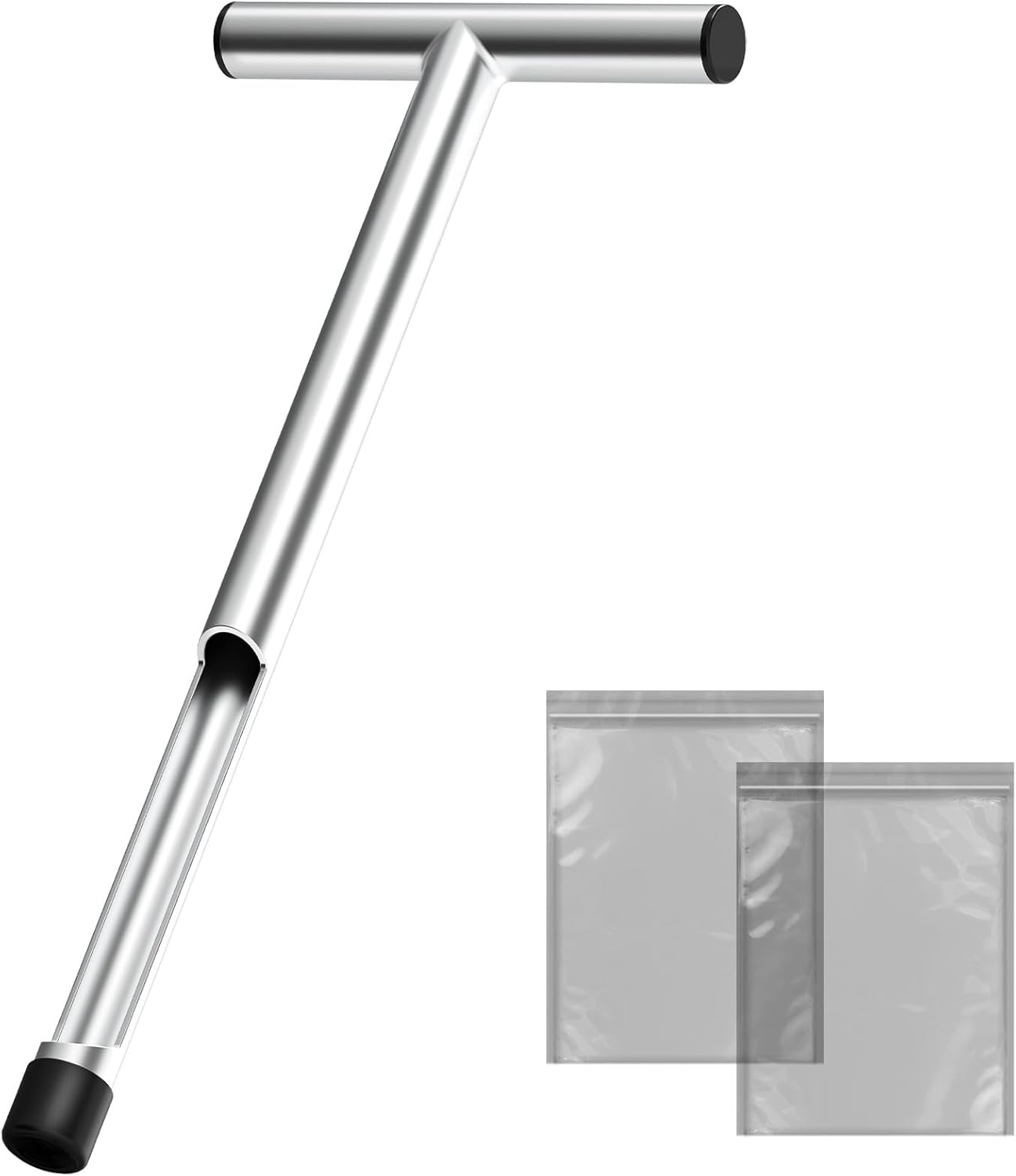 Skiennix 17 Inch Stainless Steel Soil Sampler Probe - T-Style Handle for Accurate Soil Testing
