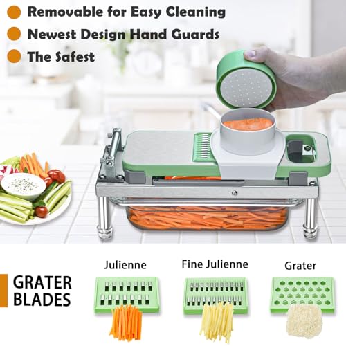 Vegetable Chopper with 10 Blades - Food Dicer for Onion Tomato Potato