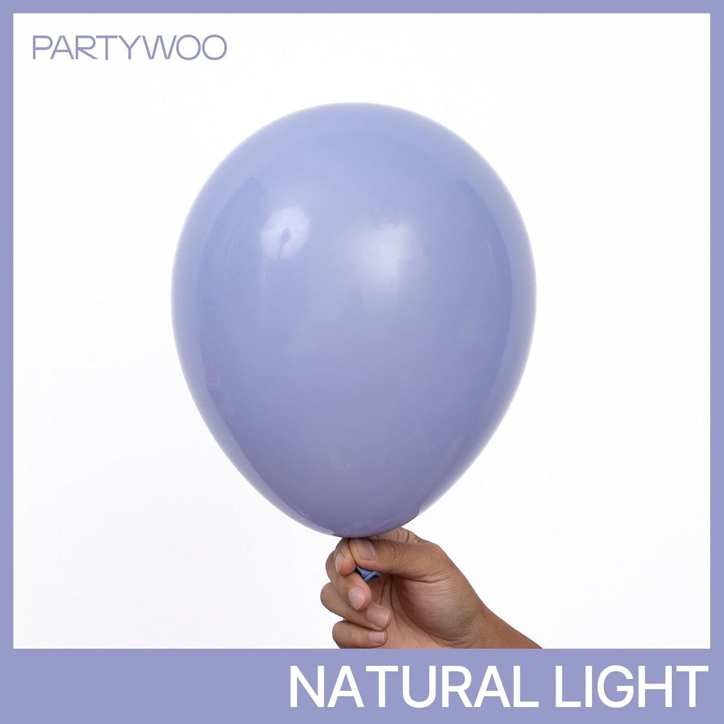 PartyWoo Dusty Purple Balloons - 50pcs 12 Inch Lavender Lilac Boho Decor for Events & Celebrations