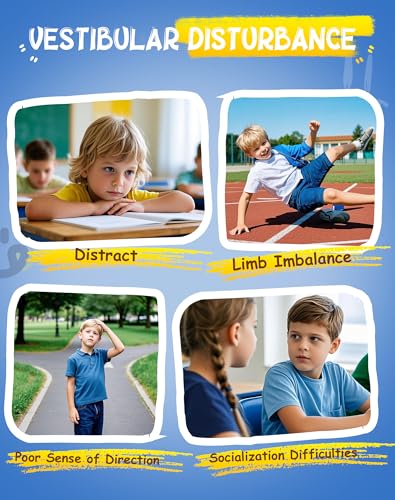 Blue Spinning Chair for Autistic Kids - Sensory Toy with Handle