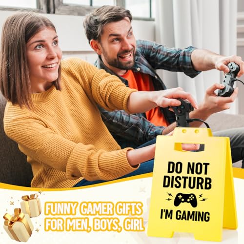 Funny Gaming Sign for Men & Boys - Do Not Disturb I’m Gaming Decor