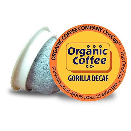 Organic Coffee Pods - Gorilla Decaf, 80 Ct, Compatible with Keurig 2.0, Medium Roast