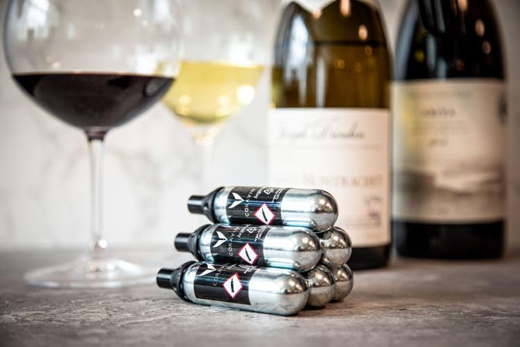 Coravin Wine Preservation System Replacement Argon Capsules 6-Pack - Silver
