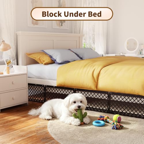 Goovilla Under Couch Blocker for Pets, 18 Pcs with 75 Zips Ties, Black