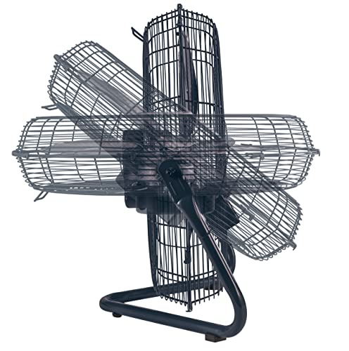 Gray/Silver 20-Inch High Velocity Wall Mount Fan with Pivoting Head - 3 Speeds